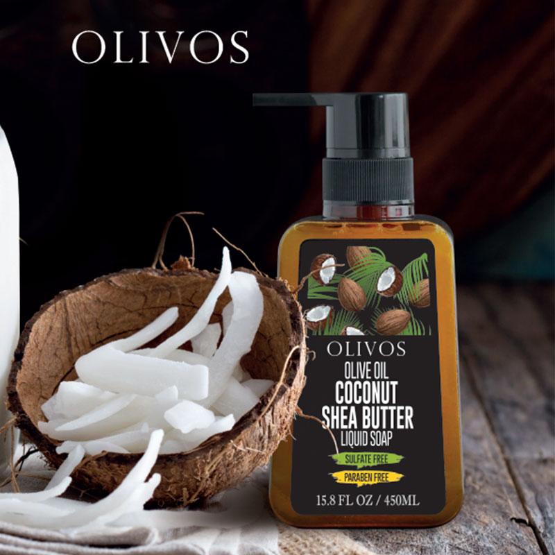 Olivos Coconut Shea Butter Liquid Soap - 450 ml