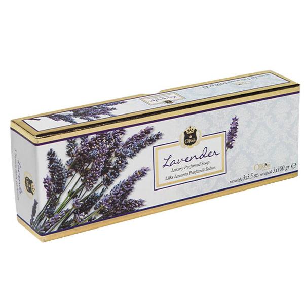Olivos Luxury Series Lavender Soap - 3x100 gr