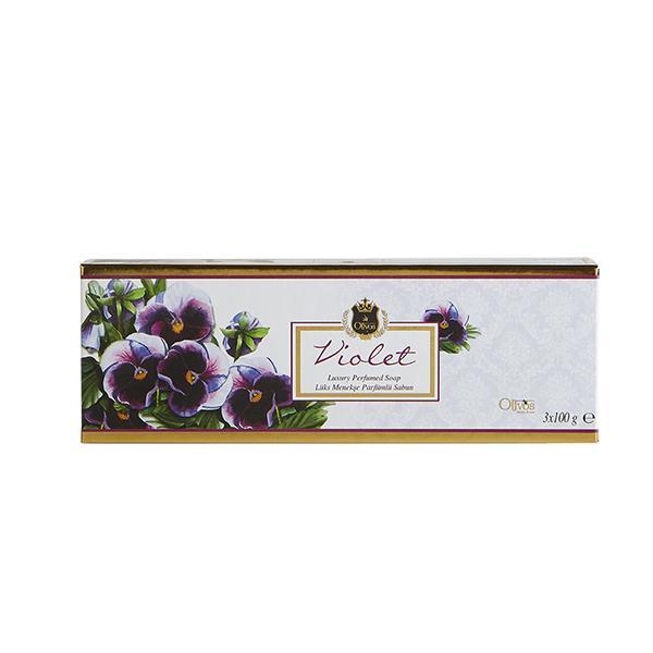 Olivos Luxury Series Violet Soap - 3x100 gr