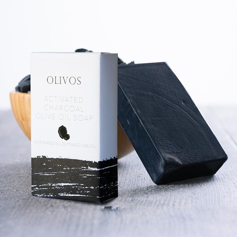 Olivos Actived Charcoal Olive Oil Soap - 125 gr